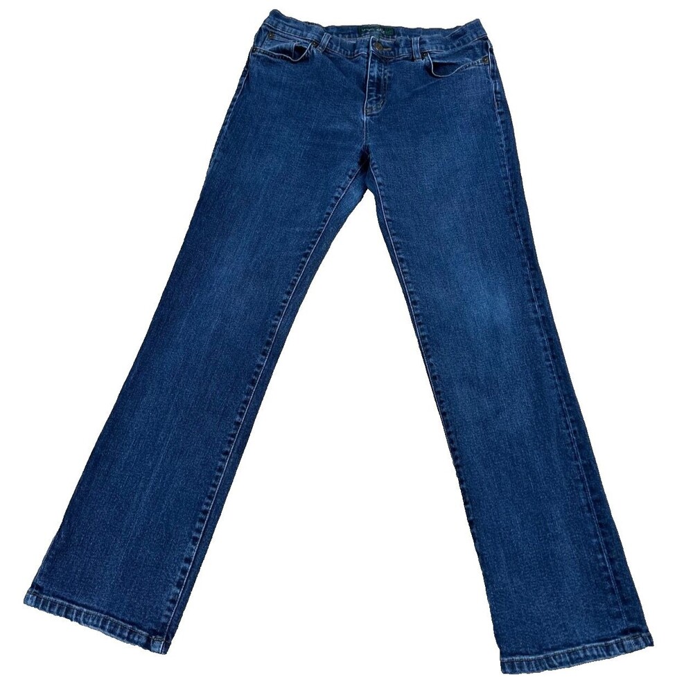 Ralph Lauren Jeans Women Size 10 Medium Wash Classic Fit  Straight Leg Y2K